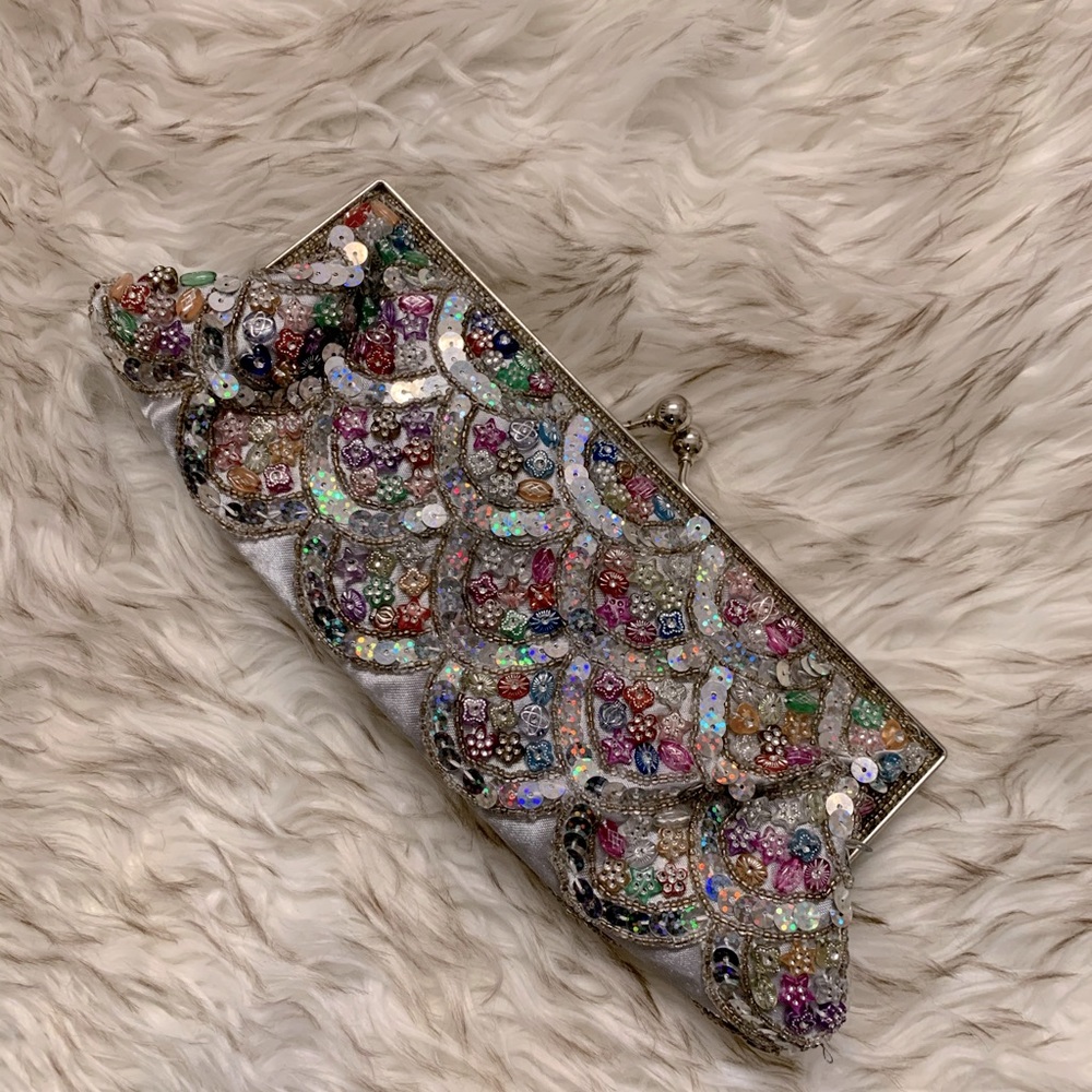 Beaded evening bag